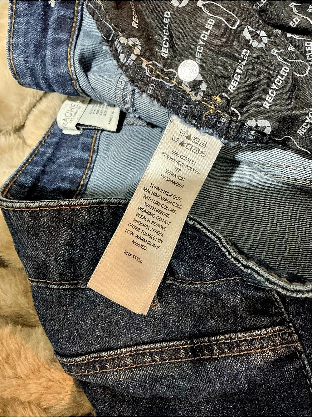 Rachel Zoe Denim Maxi Skirt Blue Waist 16W - Picture 5 of 5